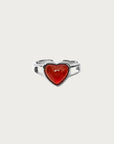 Carnelian Heart Ring