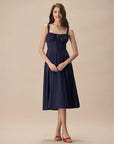 Corset Waist Midi Dress