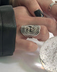 Silver Swirl Ring