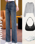 Women’s Versatile Loose Fit Straight Jeans