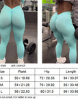 Mujer V Espalda Melocotón Glúteos Fitness Yoga Leggings