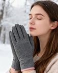 Windproof Warm Gloves with Touchscreen & Anti-Slip Grip