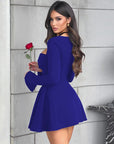 Slim-Fit Long Sleeve Bustier Dress