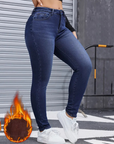 Women's High-Stretch Plush-Lined Skinny Jeans