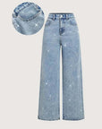 Women’s Stylish Rhinestone Embellished Jeans