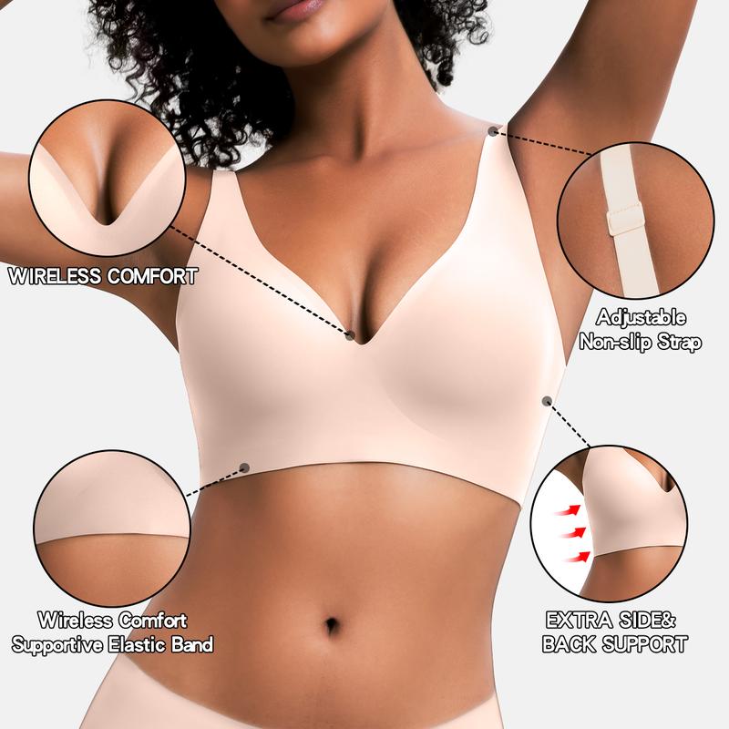 Thin Wireless Sports Bra