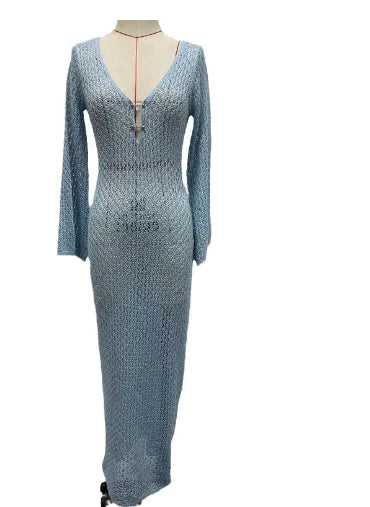 Solid Color Women's Beach Dress