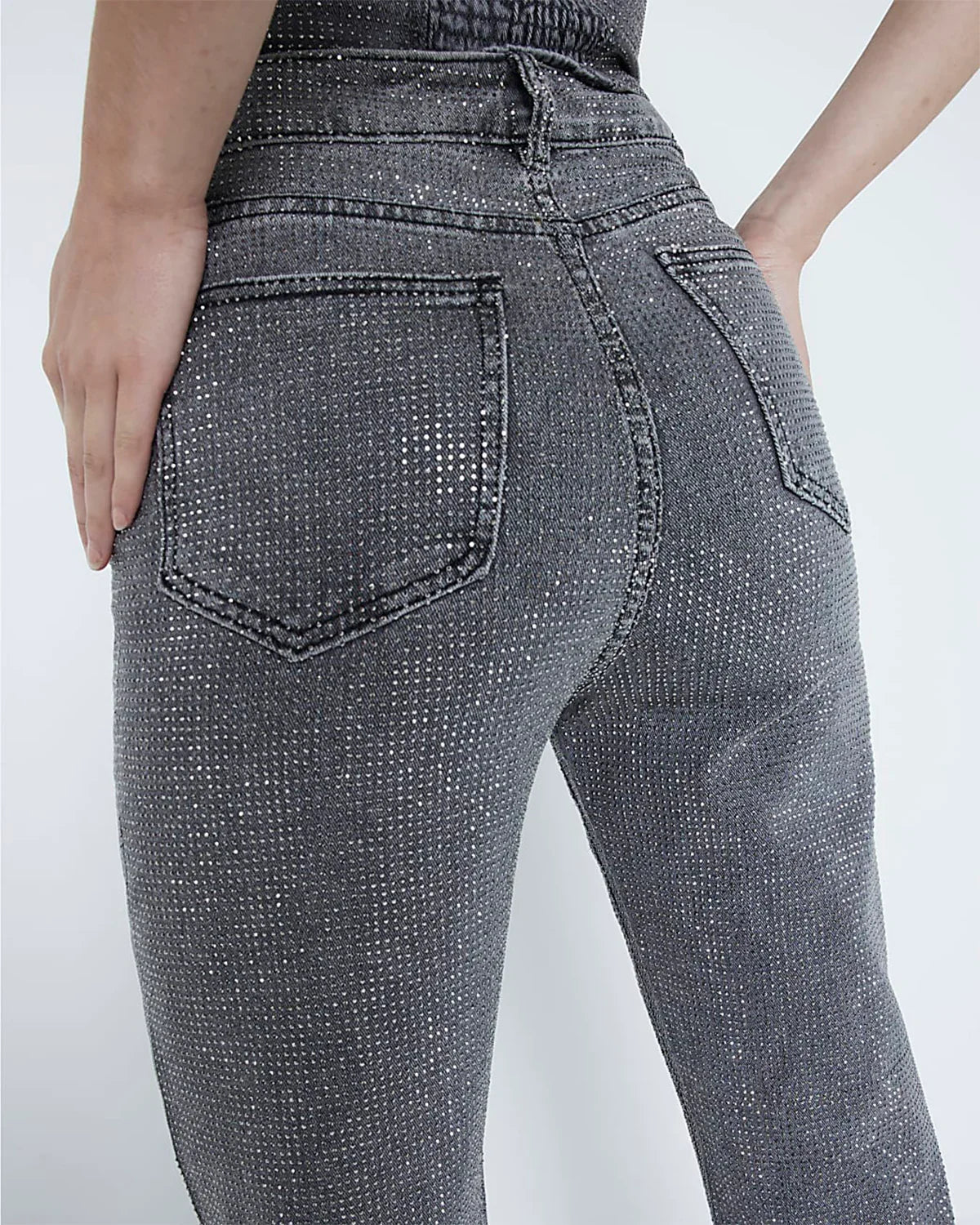 Sparkling Glow Corset &amp; Jeans Set