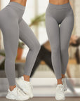 Mujer V Espalda Melocotón Glúteos Fitness Yoga Leggings