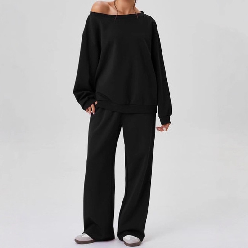 Casual Long Sleeve Pullover &amp; Pants Set