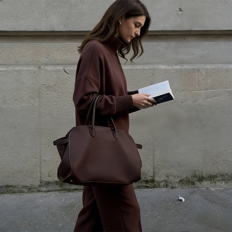 High-Neck Side-Zip Sweatshirt &amp; Pants Set