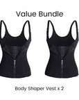 Women's Body Shaper Vest with Zipper & Hooks