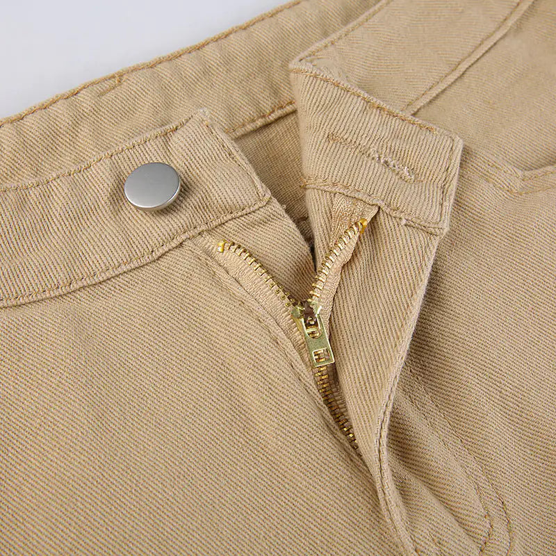 High Waist Slim Jeans Bell Bottoms